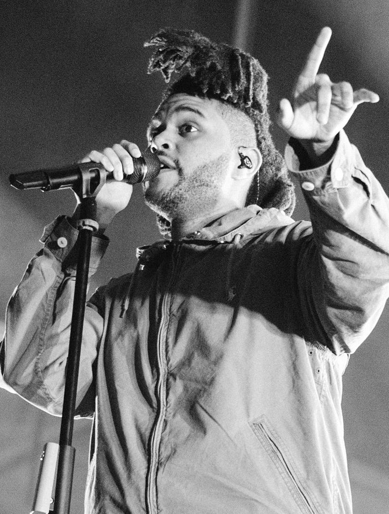 The Weeknd performing live