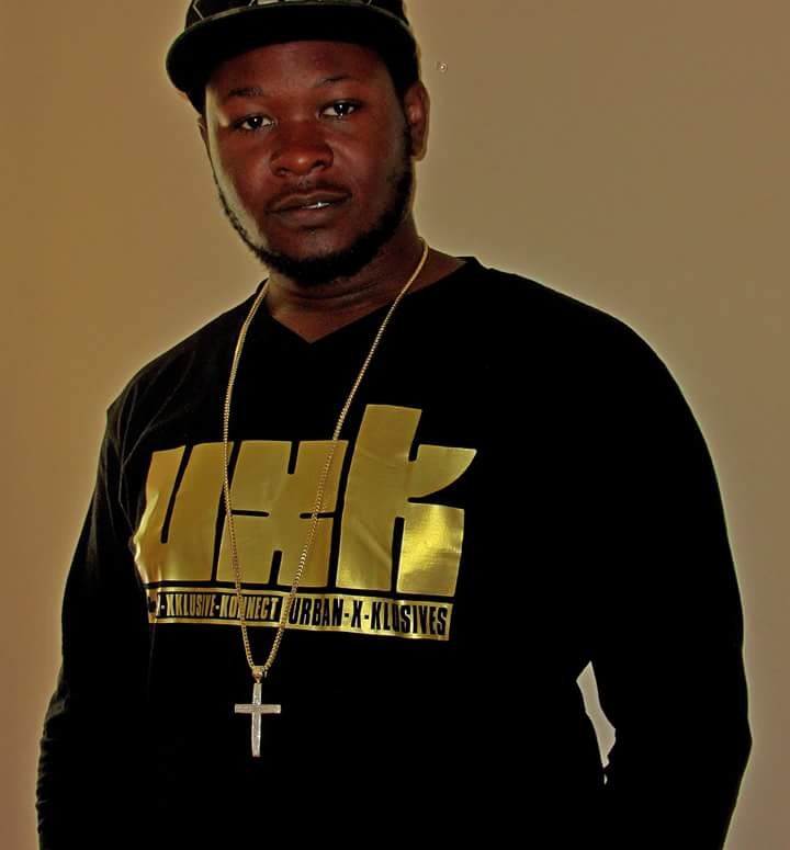 Trav in the black and gold UXK longsleeve